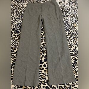 Le Suit Gray Pinstripe Dress Trousers